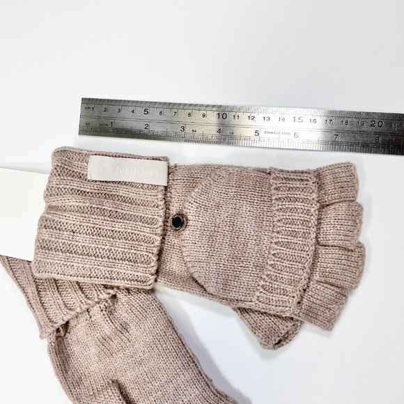 πHPπ NWT - Calvin Klein - Convertible Fingerless Gloves w/ Mitten Flap Cover - Picture 2 of 6